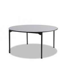 Maxx Legroom Rectangular Folding Table, 96w X 30d X 29-1/2h, Gray/charcoal