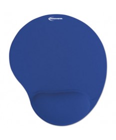 Mouse Pad W/gel Wrist Pad, Nonskid Base, 10-3/8 X 8-7/8, Blue