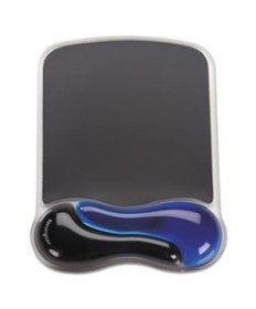 Duo Gel Wave Mouse Pad Wrist Rest, Blue