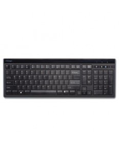 Slim Type Standard Keyboard, 104 Keys, Black/silver