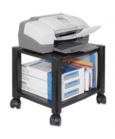 MOBILE PRINTER STAND, TWO-SHELF, 17W X 13.25D X 14.13H, BLACK