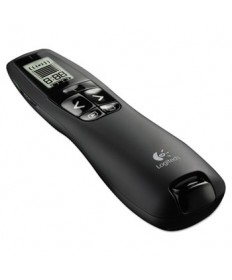 R800 WIRELESS LASER PRESENTATION REMOTE W/LCD DISPLAY, 100 FT RANGE, MATTE BLACK