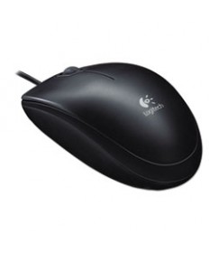 B100 OPTICAL USB MOUSE, USB 2.0, LEFT/RIGHT HAND USE, BLACK