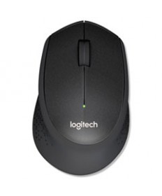 M330 SILENT PLUS MOUSE, 2.4 GHZ FREQUENCY/33 FT WIRELESS RANGE, RIGHT HAND USE, BLACK