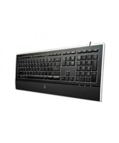 K740 Illuminated Wired Keyboard, Usb, Black