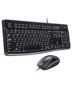 MK120 WIRED KEYBOARD + MOUSE COMBO, USB 2.0, BLACK