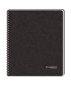 HARDBOUND NOTEBOOK W/ POCKET, 1 SUBJECT, WIDE/LEGAL RULE, BLACK COVER, 11 X 8.5, 96 SHEETS