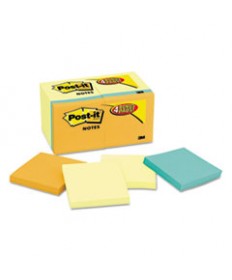 Original Pads Value Pack, 3 X 3, Canary Yellow/cape Town, 100-Sheet, 18 Pads