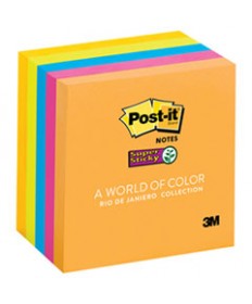 PADS IN RIO DE JANEIRO COLORS, 3 X 3, 90-SHEET PADS, 5/PACK