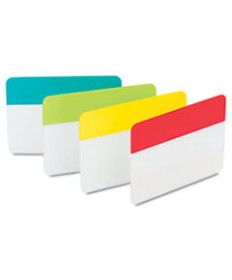 2" ANGLED TABS, LINED, 1/5-CUT TABS, ASSORTED BRIGHTS, 2" WIDE, 24/PACK