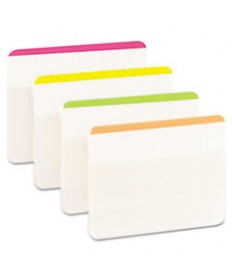 2" ANGLED TABS, 1/5-CUT TABS, ASSORTED BRIGHTS, 2" WIDE, 24/PACK