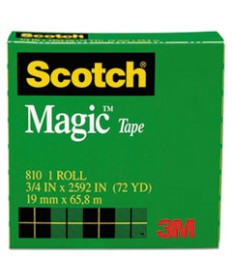 MAGIC TAPE REFILL, 3" CORE, 0.75" X 72 YDS, CLEAR