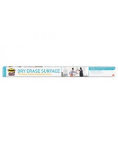 Dry Erase Surface, 50 Ft X 4 Ft, White