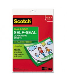 SELF-SEALING LAMINATING POUCHES, 9.5 MIL, 3.88" X 2.44", GLOSS CLEAR, 25/PACK