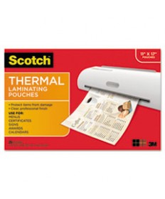 LAMINATING POUCHES, 3 MIL, 9" X 11.5", GLOSS CLEAR, 100/PACK