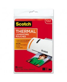 LAMINATING POUCHES, 5 MIL, 5" X 7", GLOSS CLEAR, 20/PACK