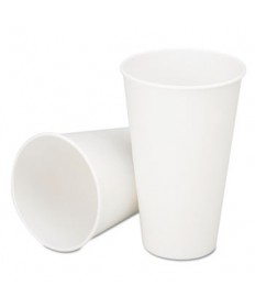 7530006414592, SKILCRAFT, Cold Beverage Cups, 12 oz, White with Logo, 2,500/Box