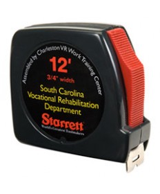 5210001824797, SKILCRAFT TAPE MEASURE, 0.75" X 10 FT POWER RETURN AND BELT CLIP, STEEL