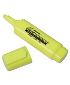 7520012017791 SKILCRAFT FLAT FLUORESCENT HIGHLIGHTER, CHISEL TIP, FLUORESCENT YELLOW, DOZEN