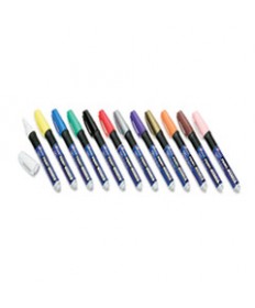 7520012074168 SKILCRAFT PAINT MARKER, MEDIUM BULLET TIP, ASSORTED COLORS, 12/SET