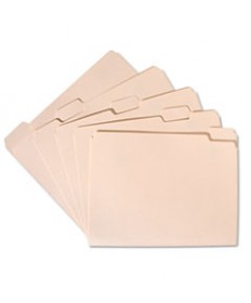 7530002815941 SKILCRAFT MANILA FILE FOLDER, 1/5-CUT TABS, LETTER SIZE, 100/BOX