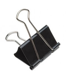 NSN2855995 SKILCRAFT BINDER CLIP, LARGE, BLACK/SILVER, DOZEN