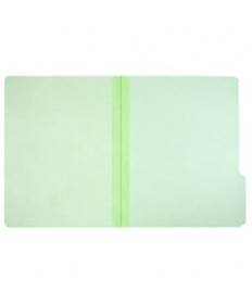 7530002868570 SKILCRAFT PRESSBOARD FILE FOLDERS, 1/3-CUT TABS, LETTER SIZE, LIGHT GREEN, 100/BOX