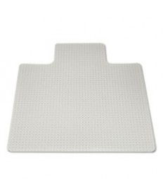 7220013053062, SKILCRAFT HEAVY-DUTY CHAIR MAT, PLUSH-TO-HIGH PILE CARPET, 45 X 53, CLEAR