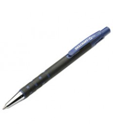 7520013527310 SKILCRAFT RUBBERIZED RETRACTABLE BALLPOINT PEN, 0.7MM, BLUE INK, BLACK BARREL, DOZEN