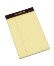 7530013566726 SKILCRAFT LEGAL PADS, WIDE/LEGAL RULE, 5 X 8, CANARY, 50 SHEETS, DOZEN