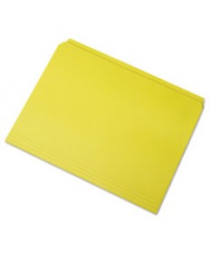 7530013649486 SKILCRAFT STRAIGHT CUT FILE FOLDERS, STRAIGHT TAB, LETTER SIZE, YELLOW, 100/BOX