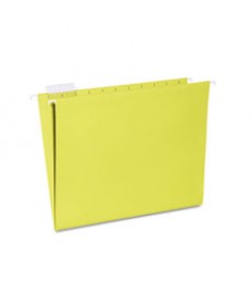 7530013649501 SKILCRAFT HANGING FILE FOLDER, LETTER SIZE, 1/5-CUT TAB, YELLOW, 25/BOX