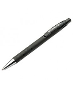 7520013687771 SKILCRAFT RUBBERIZED RETRACTABLE BALLPOINT PEN, 1MM, BLACK INK/BARREL, DOZEN