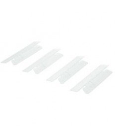 7510013754510 SKILCRAFT TABS FOR HANGING FILE FOLDERS, 1/3-CUT TABS, CLEAR, 3.5" WIDE, 25/PACK