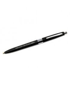 7520013861604 SKILCRAFT RECYCLED RETRACTABLE BALLPOINT PEN, 1MM, BLACK INK/BARREL, DOZEN