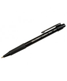 7520014244865 SKILCRAFT CUSHION GRIP RETRACTABLE BALLPOINT PEN, 1MM, BLACK INK/BARREL, DOZEN