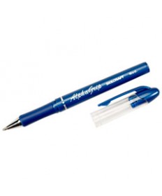 7520014244872 SKILCRAFT ALPHAGRIP STICK BALLPOINT PEN, 1MM, BLUE INK/BARREL, DOZEN