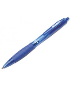 7520014457228 VISTA RETRACTABLE BALLPOINT PEN, 0.7MM, BLUE INK, TRANSLUCENT BLUE BARREL, DOZEN