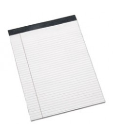 7530014471353 SKILCRAFT LEGAL PADS, WIDE/LEGAL RULE, 8.5 X 11.75, WHITE, 50 SHEETS, DOZEN