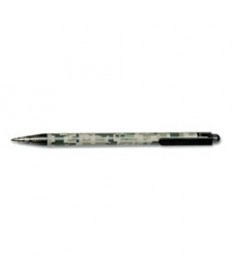 7520014575400 SKILCRAFT ACU-500 RETRACTABLE BALLPOINT PEN, 1MM, BLACK INK, CAMO BARREL, DOZEN