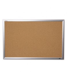 7195014840005 SKILCRAFT QUARTET CORK BOARD, 24 X 36, ANODIZED ALUMINUM FRAME