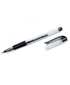 7520014845250 SKILCRAFT ALPHAELITE STICK GEL PEN, 0.7MM, BLACK INK, CLEAR BARREL, DOZEN