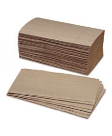 8540014940911, SKILCRAFT, FOLDED PAPER TOWELS, KRAFT, 9.25W, 250/BUNDLE, 16 BUNDLES/BOX