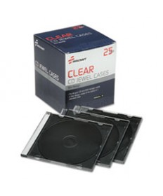 7045015026513, SLIM CD CASE, CLEAR, 25/PACK