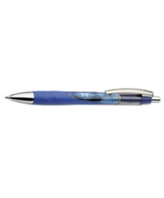 7520015068502 SKILCRAFT VISTA RETRACTABLE GEL PEN, 0.7MM, BLUE INK, TRANSLUCENT BLUE BARREL, DOZEN