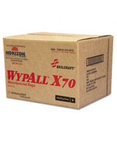 7920015122412, SKILCRAFT, WYPALL X70 RAGS, 11 X 16.5, WHITE, 174/BOX