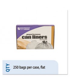 8105015171353, SKILCRAFT LOW DENSITY TRASH CAN LINERS, 33 GAL, 0.8 MIL, 33" X 39", CLEAR, 250/BOX