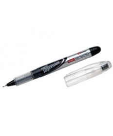 7520015194373 SKILCRAFT LIQUID IMPRESSION STICK POROUS POINT PEN, 0.4MM, BLACK INK, DOZEN