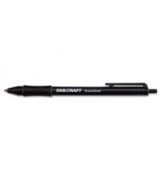 7520015425943 SKILCRAFT ECONOGARD RETRACTABLE BALLPOINT PEN, 1MM, BLACK INK/BARREL, DOZEN