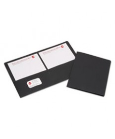 7510015552905 SKILCRAFT DOUBLE POCKET PORTFOLIO, LETTER SIZE, BLACK, 25/BOX